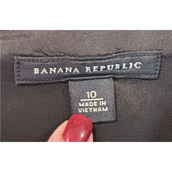 Banana Republic Gray Linen Sleeveless Belted Dress Career Women‎ Size 10 (1593) - Picture 3 of 6